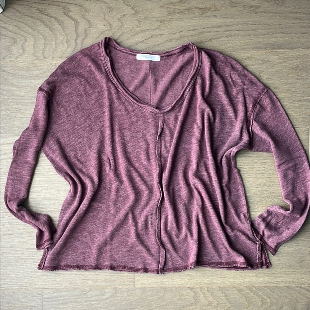 Women's Burgundy Top